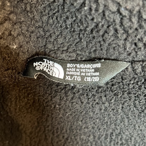 The North Face Boys Black/Gray Jacket Hoodie Warm Storm Full Zipper Size XL - Picture 6 of 11